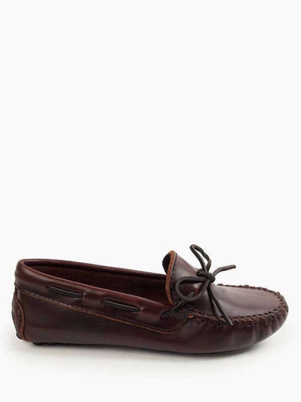 Minnetonka Moccasin Classic Driver Driving Moc Women size 8 Brown Leather